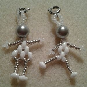 June birthstone beaded boy and girl charm or earrings! PRICE IS FIRM